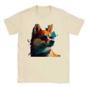 Unisex trend art design t-shirt. Akita dog. Luisa Viktoria