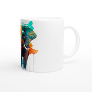 Ceramic Mug 11oz, Elephant, Design gift, by Luisa Viktoria