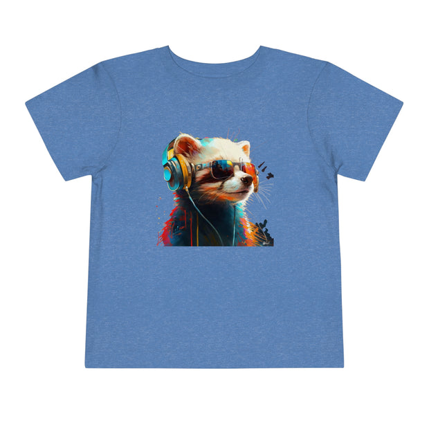  Lifestyle Kids' T-Shirt. Ferret with glasses