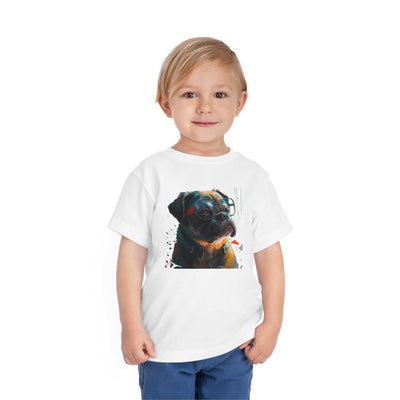 Pug Mops Lifestyle Kids Animal T-Shirt white