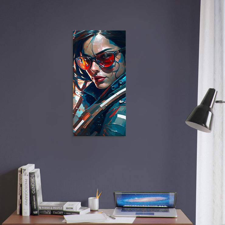 Luxury trendy canva, woman and future. Colorful Wall Art, canvas gift, Luisa Viktoria.