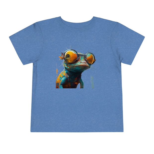 Lifestyle Kids' T-Shirt. Geckos with glasses