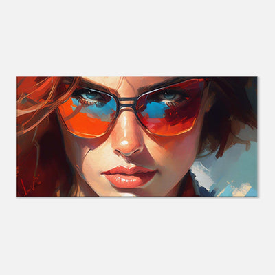 Design Canvas. Red, Blue, White. by Luisa Viktoria.