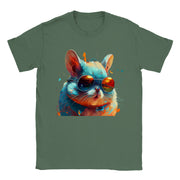 Trend Art Design T-Shirt. Chinchillas with glasses. Luisa Viktoria