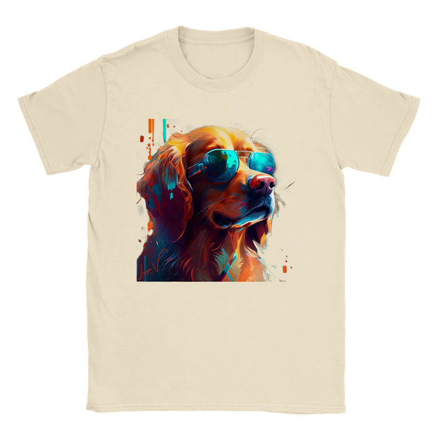 Unisex Trend Art Design T-Shirt. Golden retriever. Luisa Viktoria