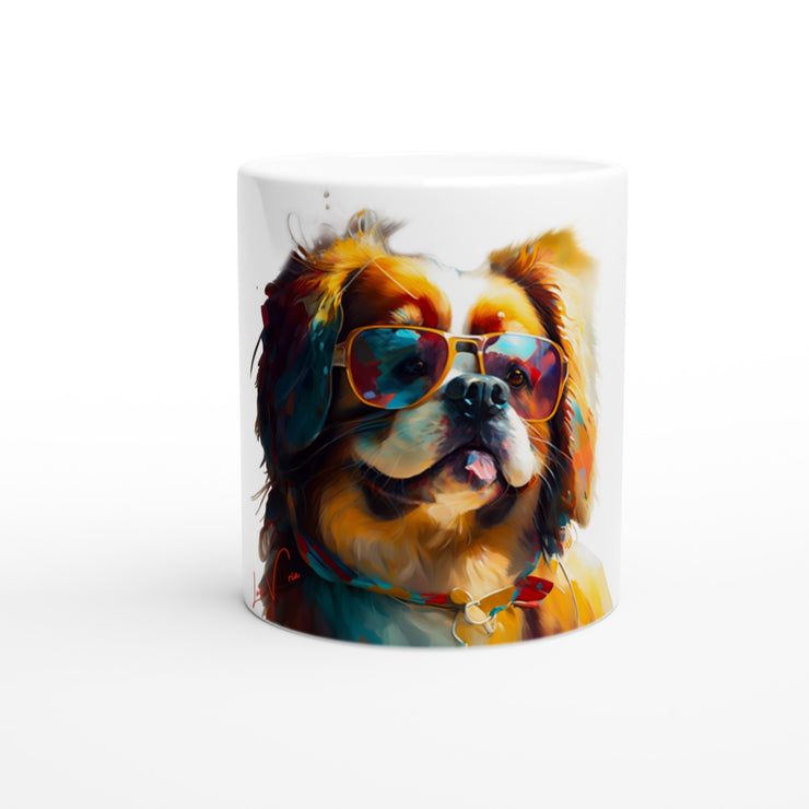 Ceramic Mug 11oz, Cavalier King Charles Spaniel, Design gift, by Luisa Viktoria