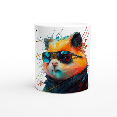 Ceramic Mug 11oz, Hamster, Design gift, by Luisa Viktoria