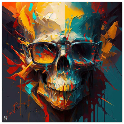 Colorful Skull luxury wall art decor unique gift Luisa-Viktoria
