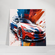 Car BMW 4 Coupe luxury wall art decor is a unique gift