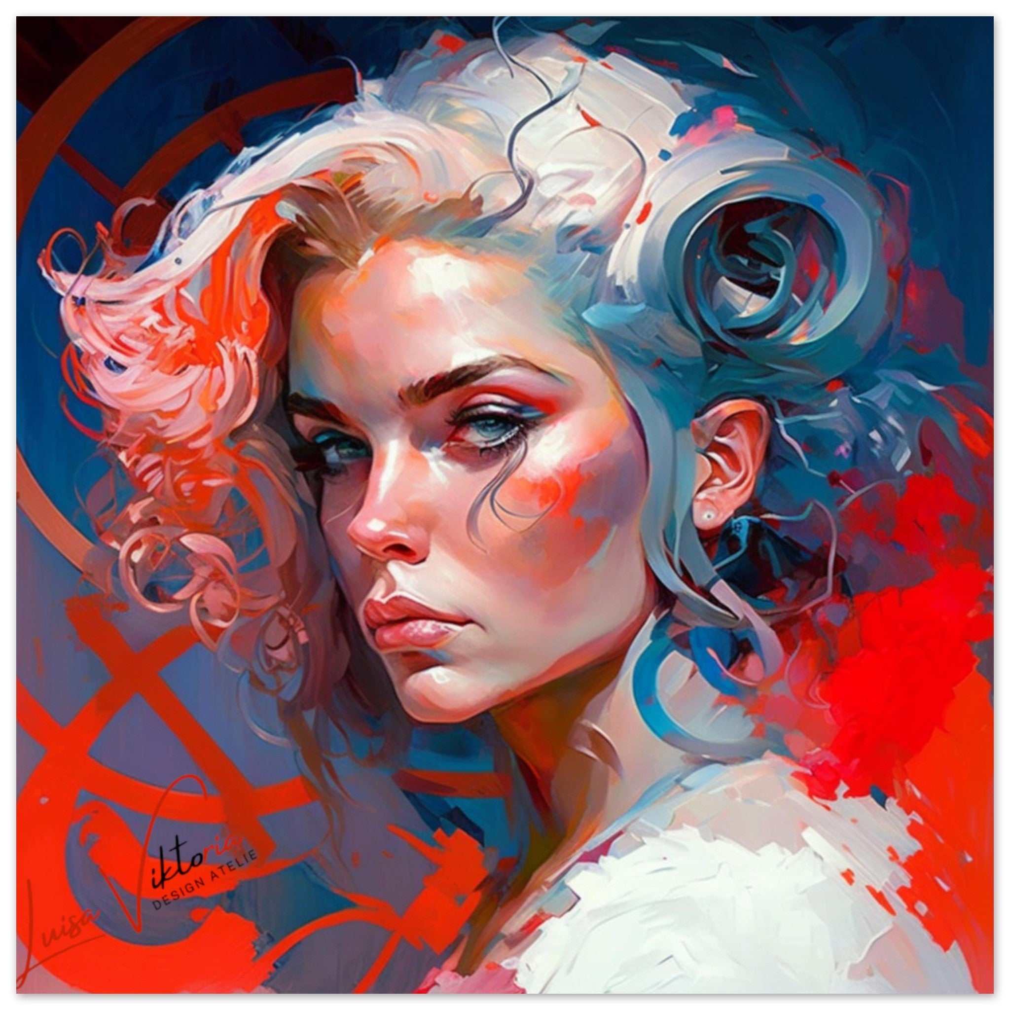 Aries Woman luxury wall art decor unique gift Luisa-Viktoria