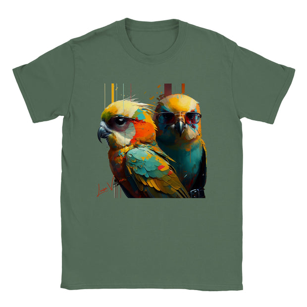 Trend Art Design T-Shirt. Budgies. Luisa Viktoria