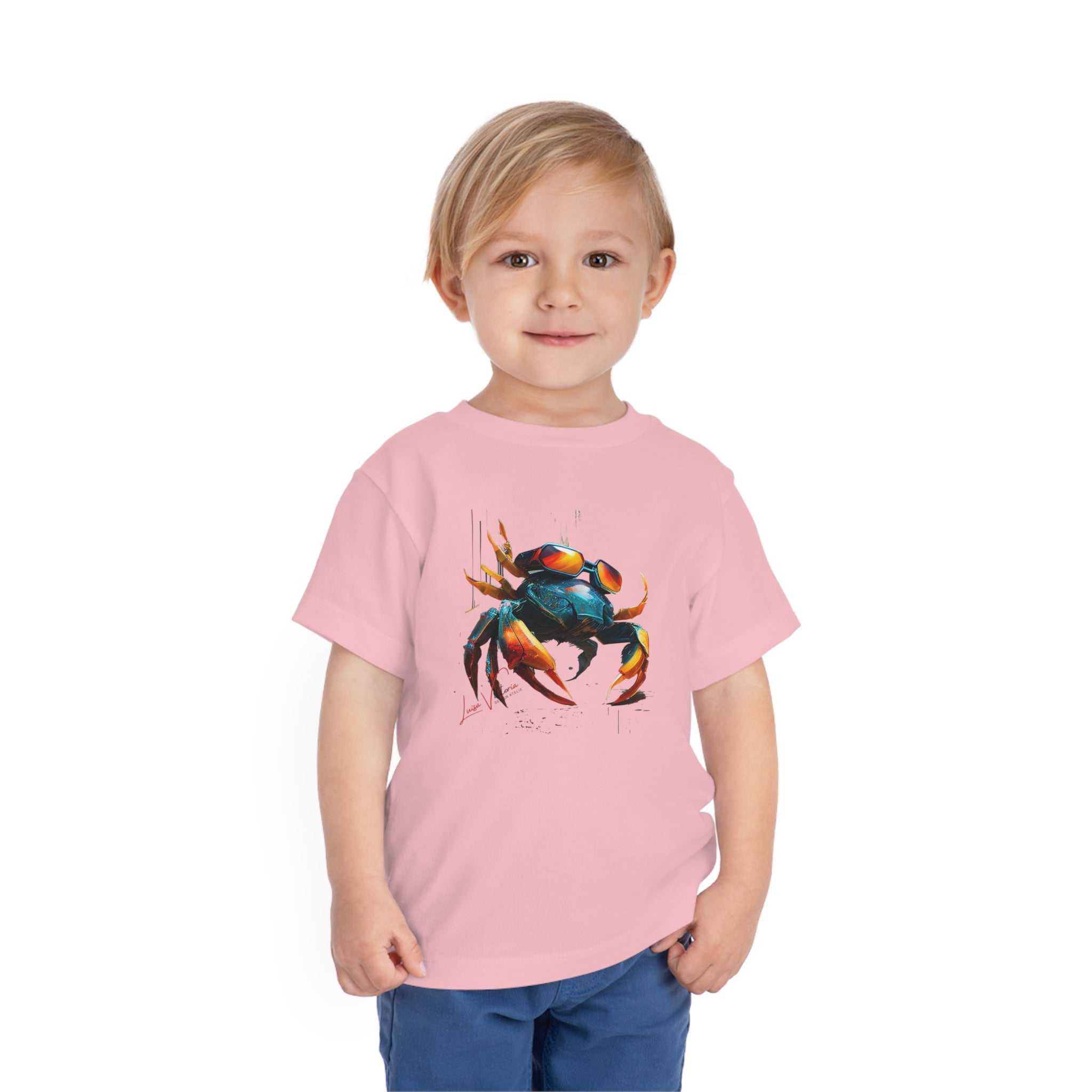 Crab Lifestyle Kids Animal T-Shirt red