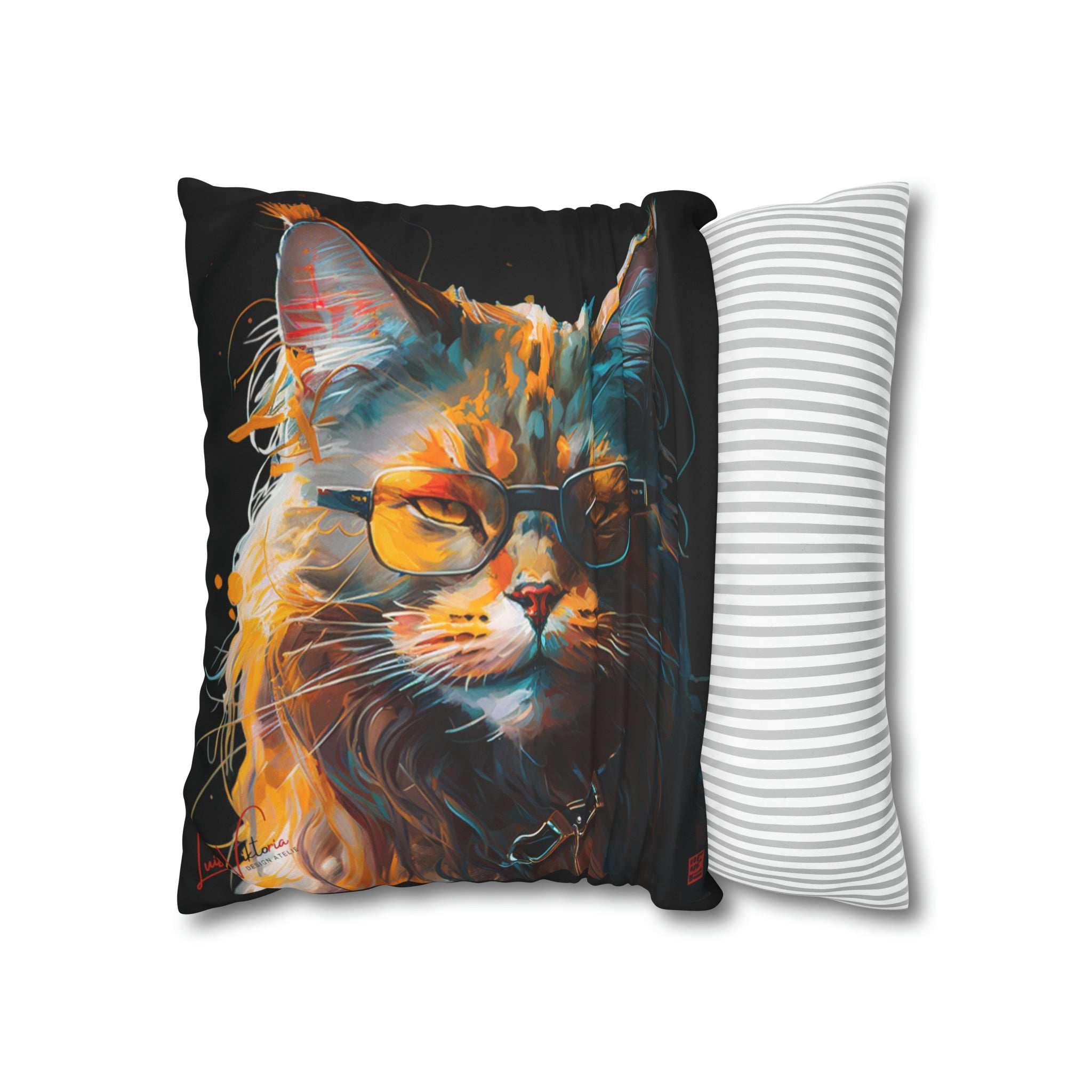 Maine coon accent pillow cover and throw cushion case Luisa-Viktoria