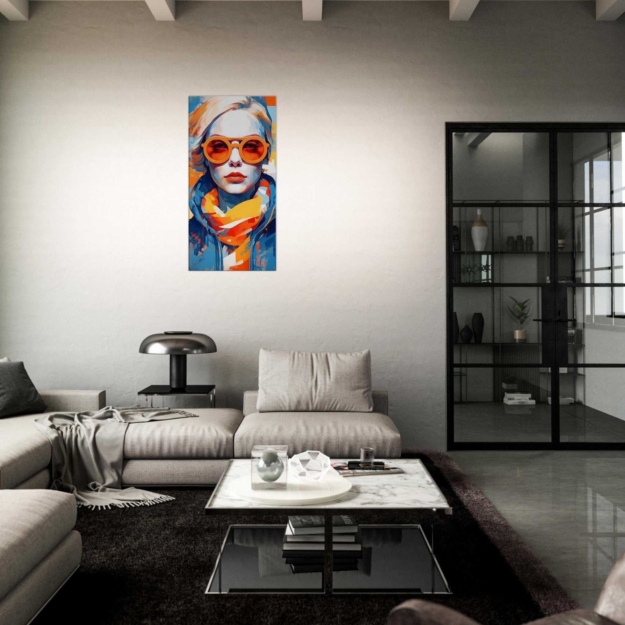 Looking to the future vertical canvas wall art print