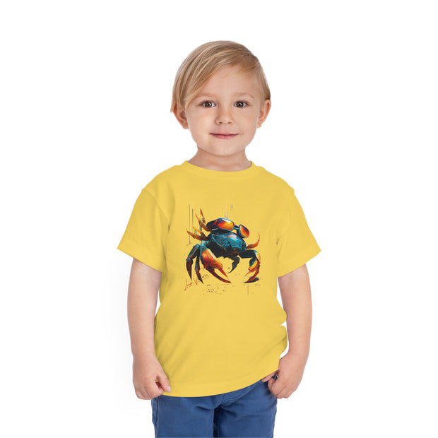 Kids' T-Shirt. Crab with glasses