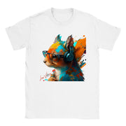 Unisex Trend Art Design T-Shirt. Squirrel. Luisa Viktoria