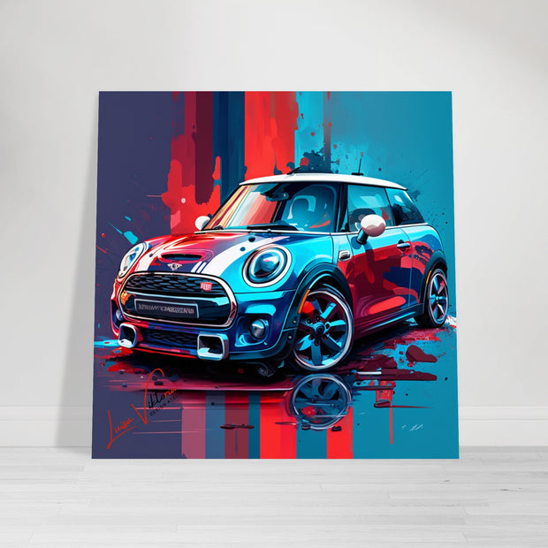 Car Mini Сooper luxury wall art decor is a unique gift