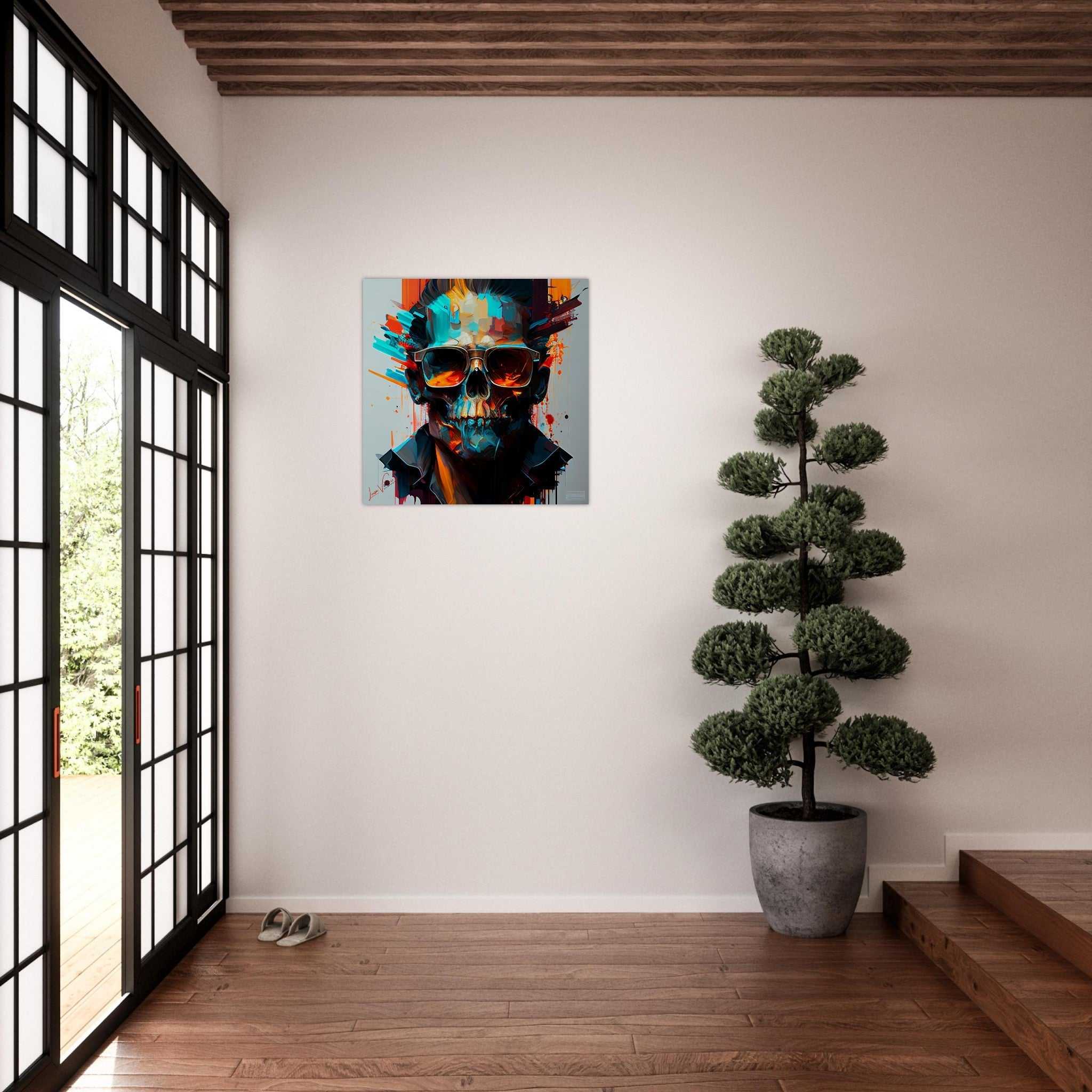Man's Skull luxury wall art decor unique gift