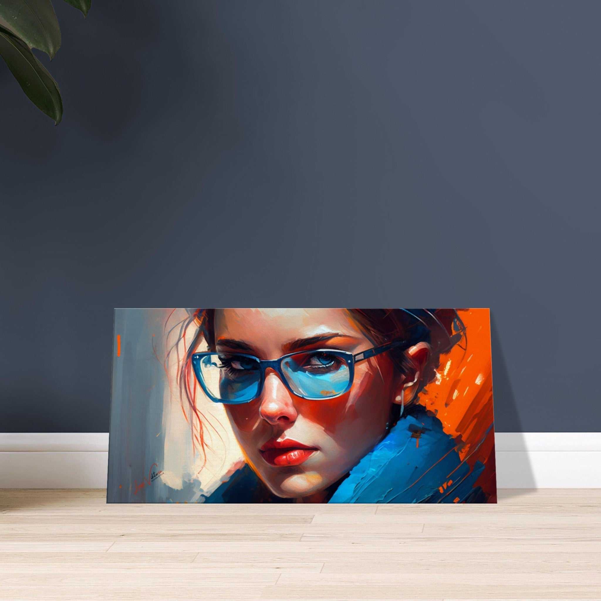 Luxurious Color Worlds: Design Canvas. Red and Blue. by Luisa Viktoria.