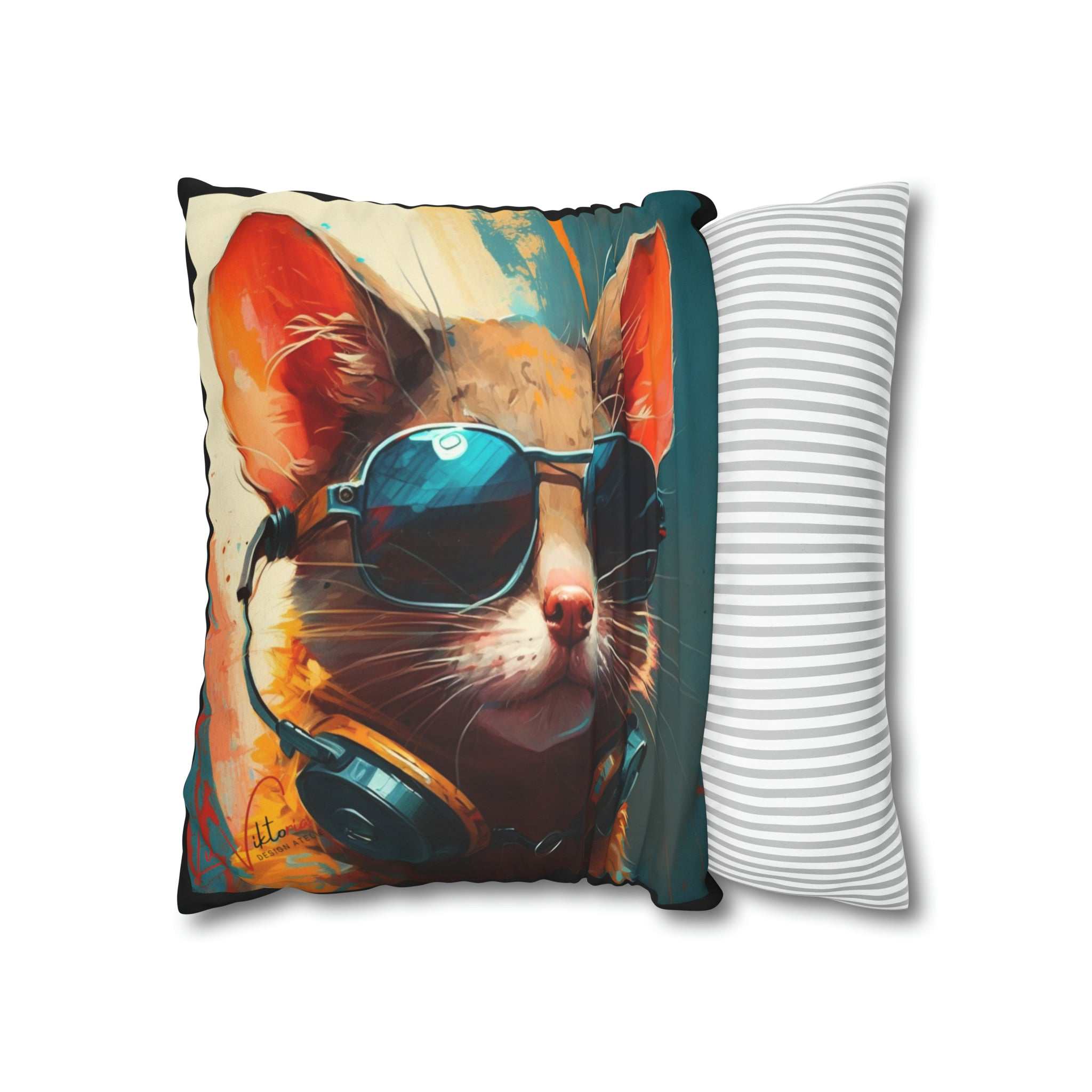 Fancy mice accent pillow cover and throw cushion case Luisa-Viktoria