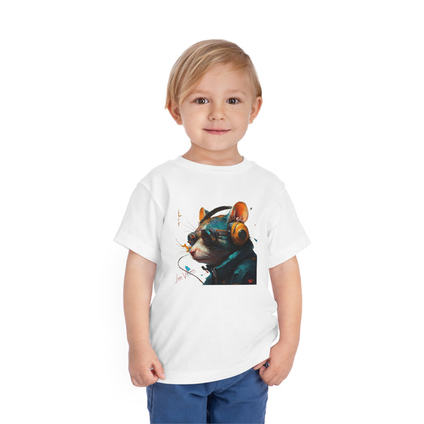  Lifestyle Kids' T-Shirt. Rat wit glasses