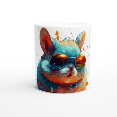 Chinchilla ceramic coffee mug Design gift, by Luisa Viktoria