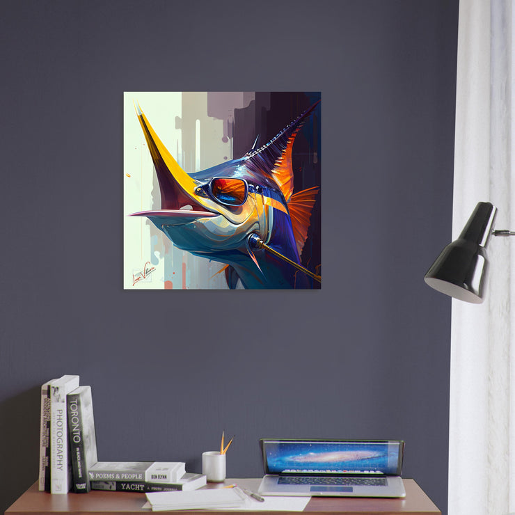 Swordfish, animal art, design gift, by Luisa Viktoria