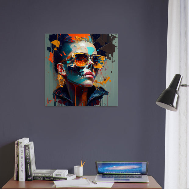  woman skull, modern art, design gift, by Luisa Viktoria