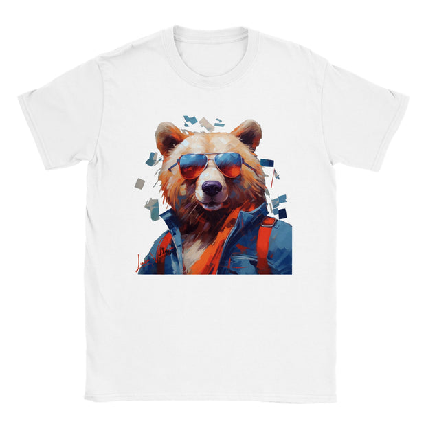 Unisex trend art design t-shirt. Bear. Luisa Viktoria