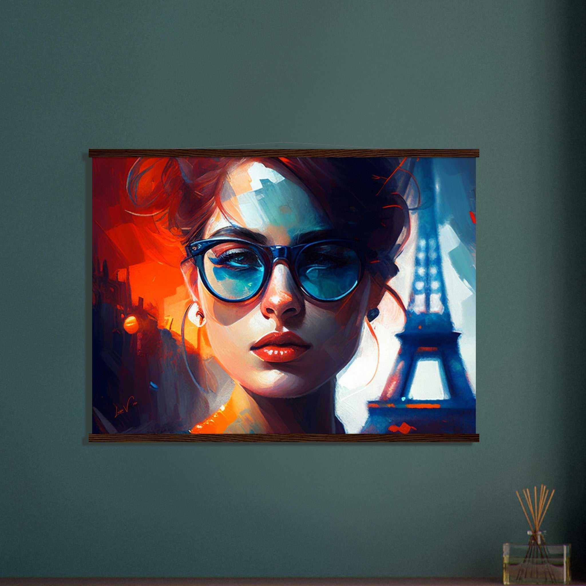 Woman in Paris Luxury Poster with Rails by Luisa Viktoria