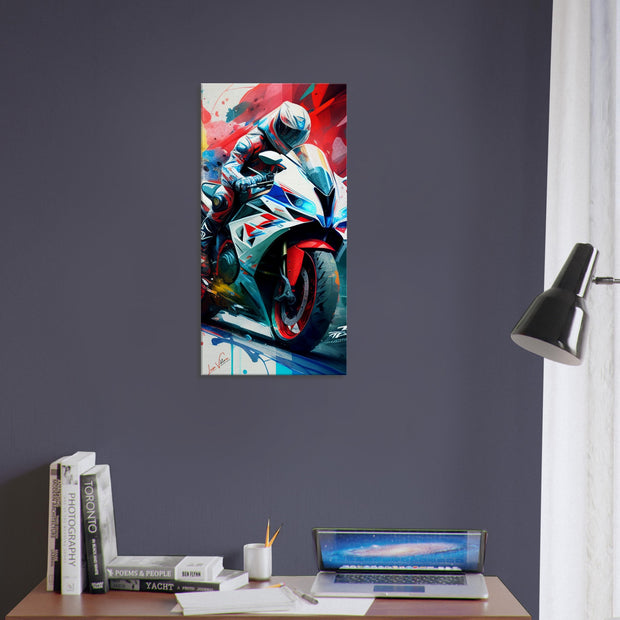 Luxury trendy canva, Yamaha R1. Colorful Wall Art, canvas gift, Luisa Viktoria.