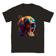 Unisex Trend Art Design T-Shirt. Golden retriever. Luisa Viktoria