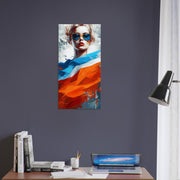 Luxury trendy canva, woman for freedom. Colorful Wall Art, canvas gift, Luisa Viktoria.