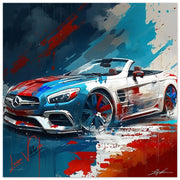 Car Mercedes SL 500 luxury wall art decor is a unique gift Luisa-Viktoria