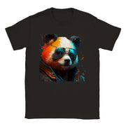 Trend Art Design T-Shirt. Panda with glasses. Luisa Viktoria
