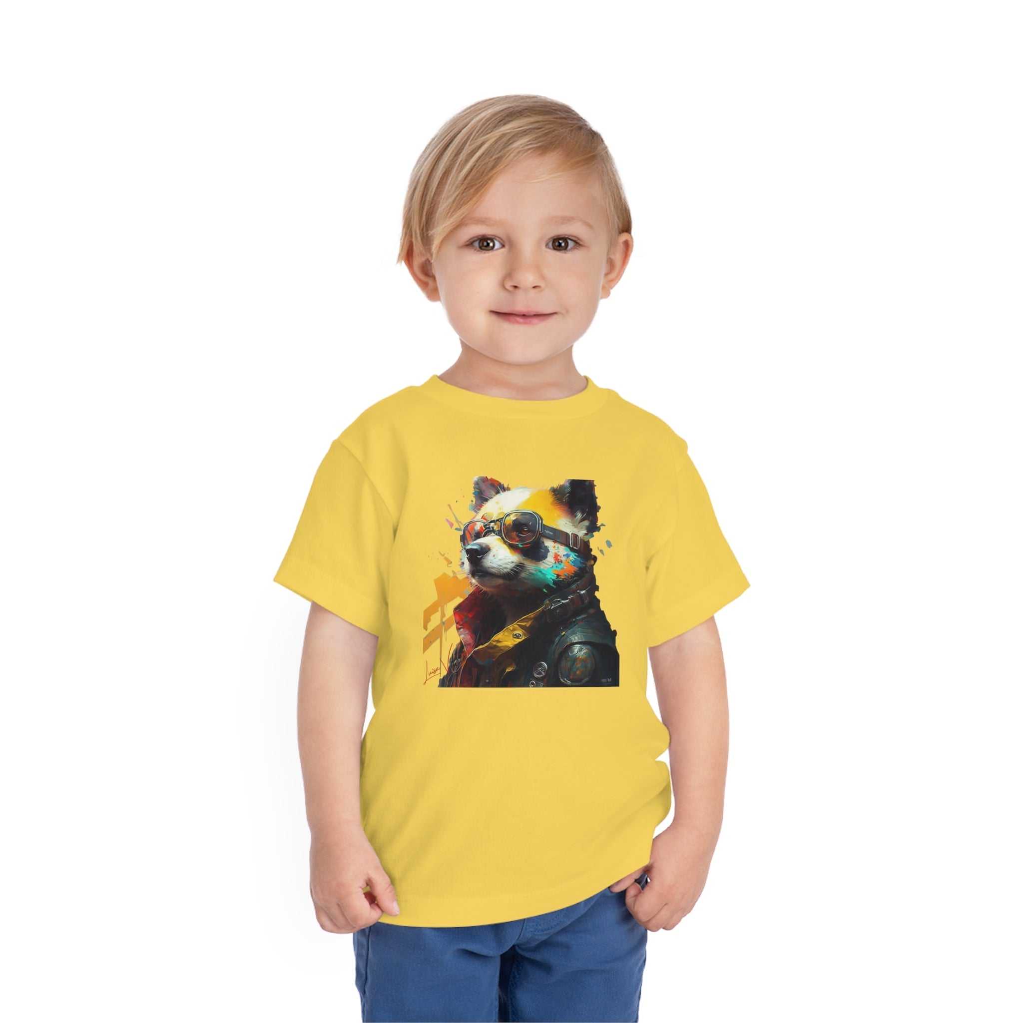 Panda Lifestyle Kids Animal T-Shirt yellow