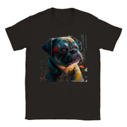 Unisex Trend Art Design T-Shirt. Pug. Luisa Viktoria