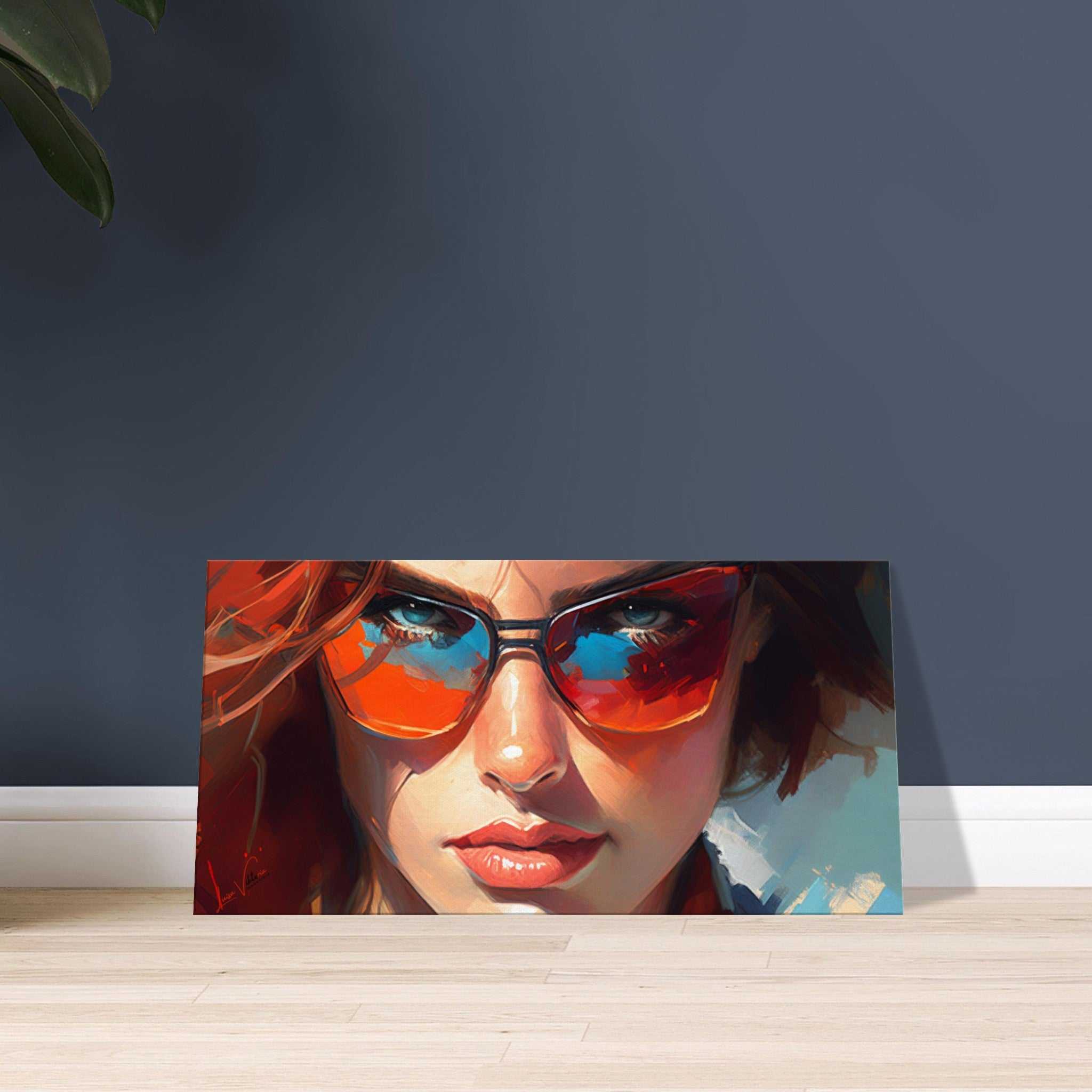  Luxurious Color Worlds: Design Canvas. Red, Blue, White. by Luisa Viktoria.