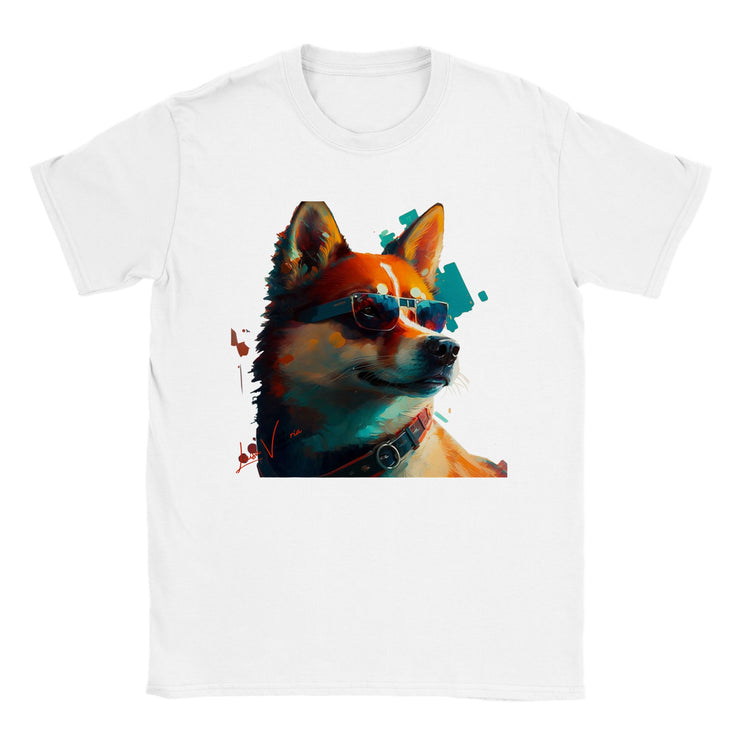 Unisex trend art design t-shirt. Akita dog. Luisa Viktoria