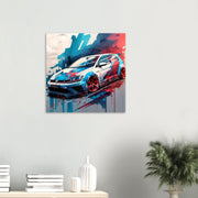 Car VW Golf R GTE luxury wall art decor is a unique gift