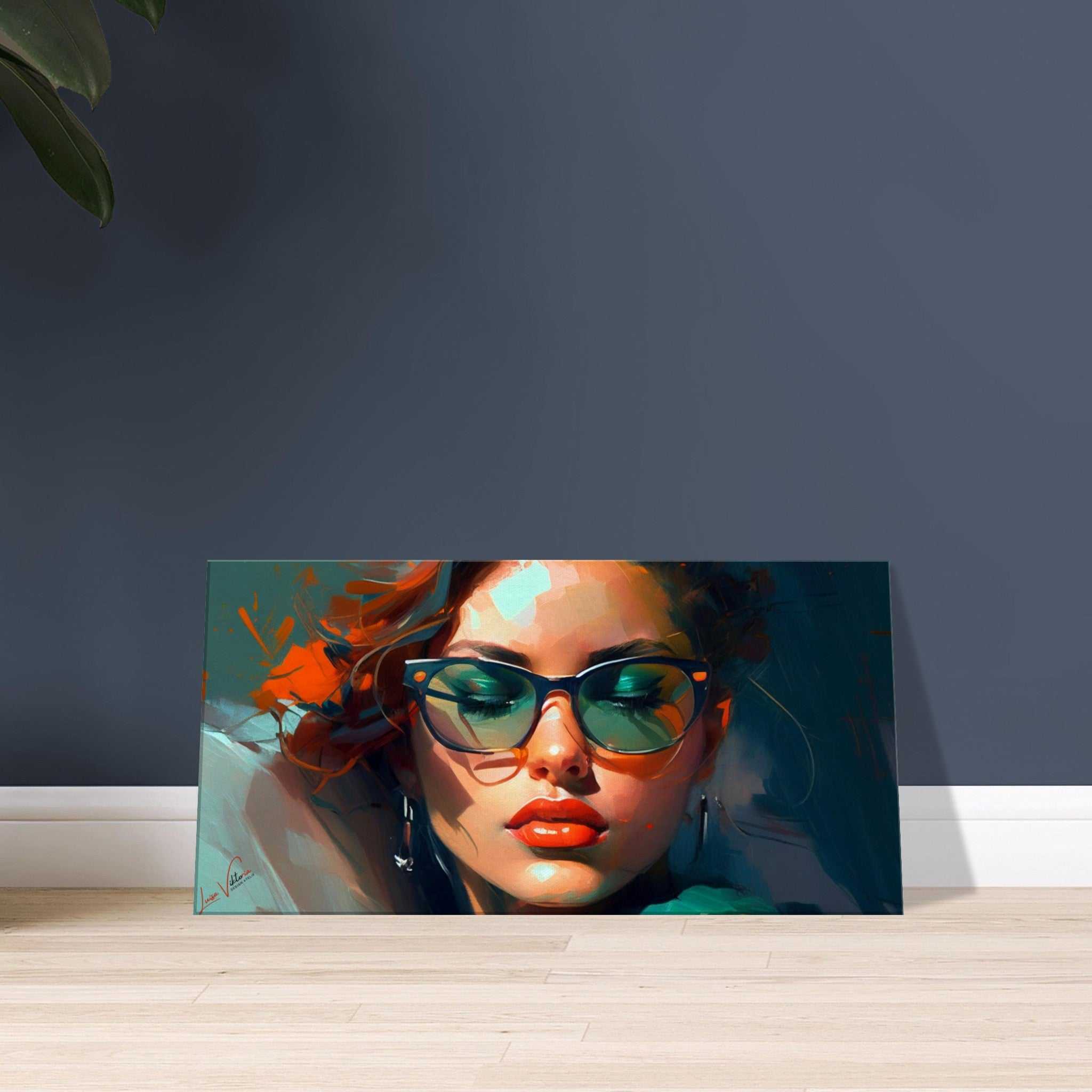 Luxurious Color Worlds, color grey, dark green, Colorful Wall Art, canvas gift, Luisa Viktoria.