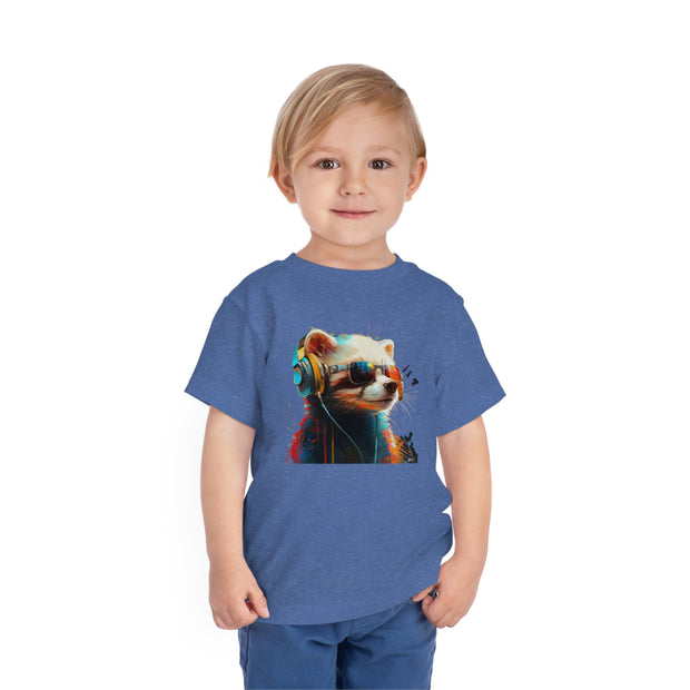 T-Shirt. Ferret with glasses