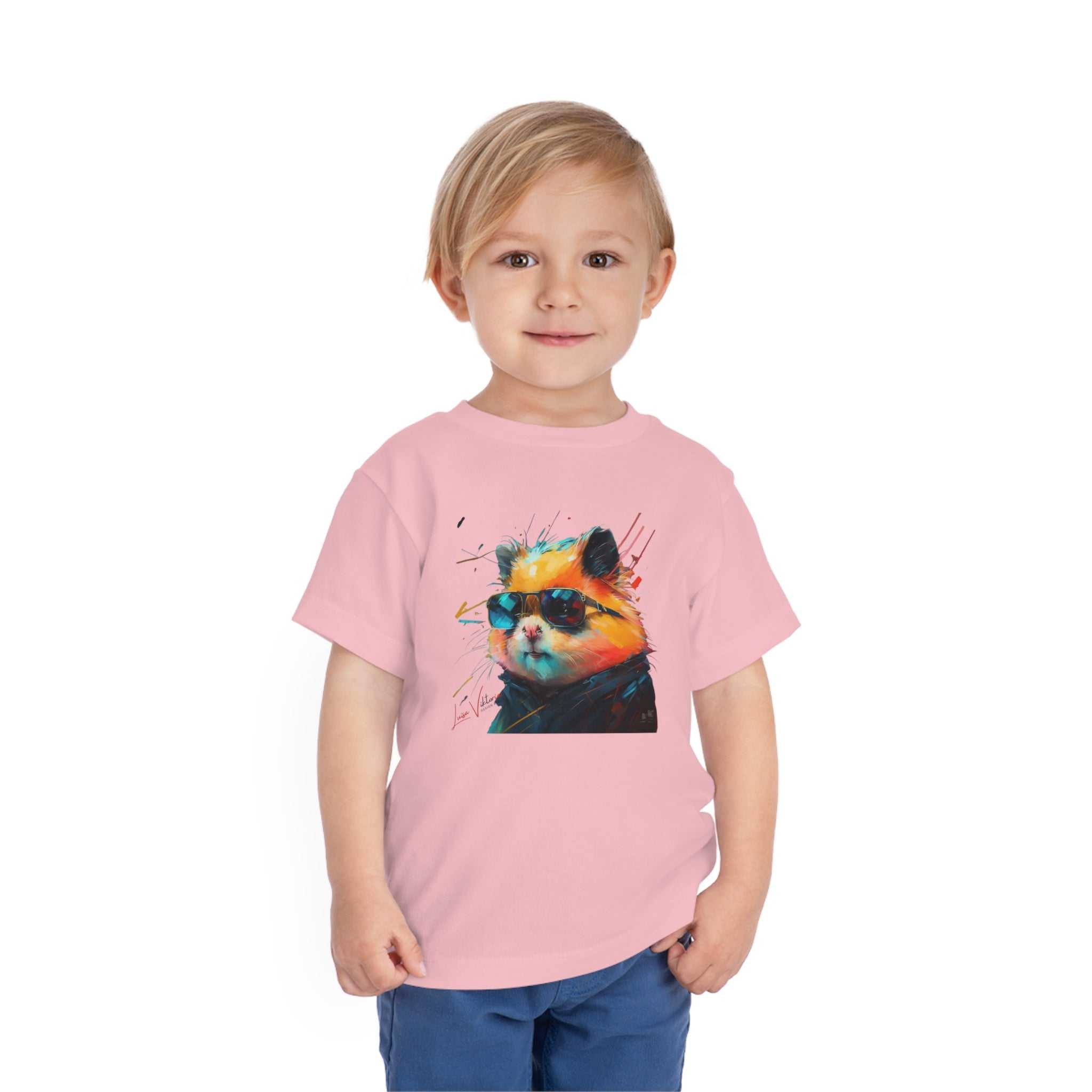 Hamster Lifestyle Kids Animal T-Shirt red