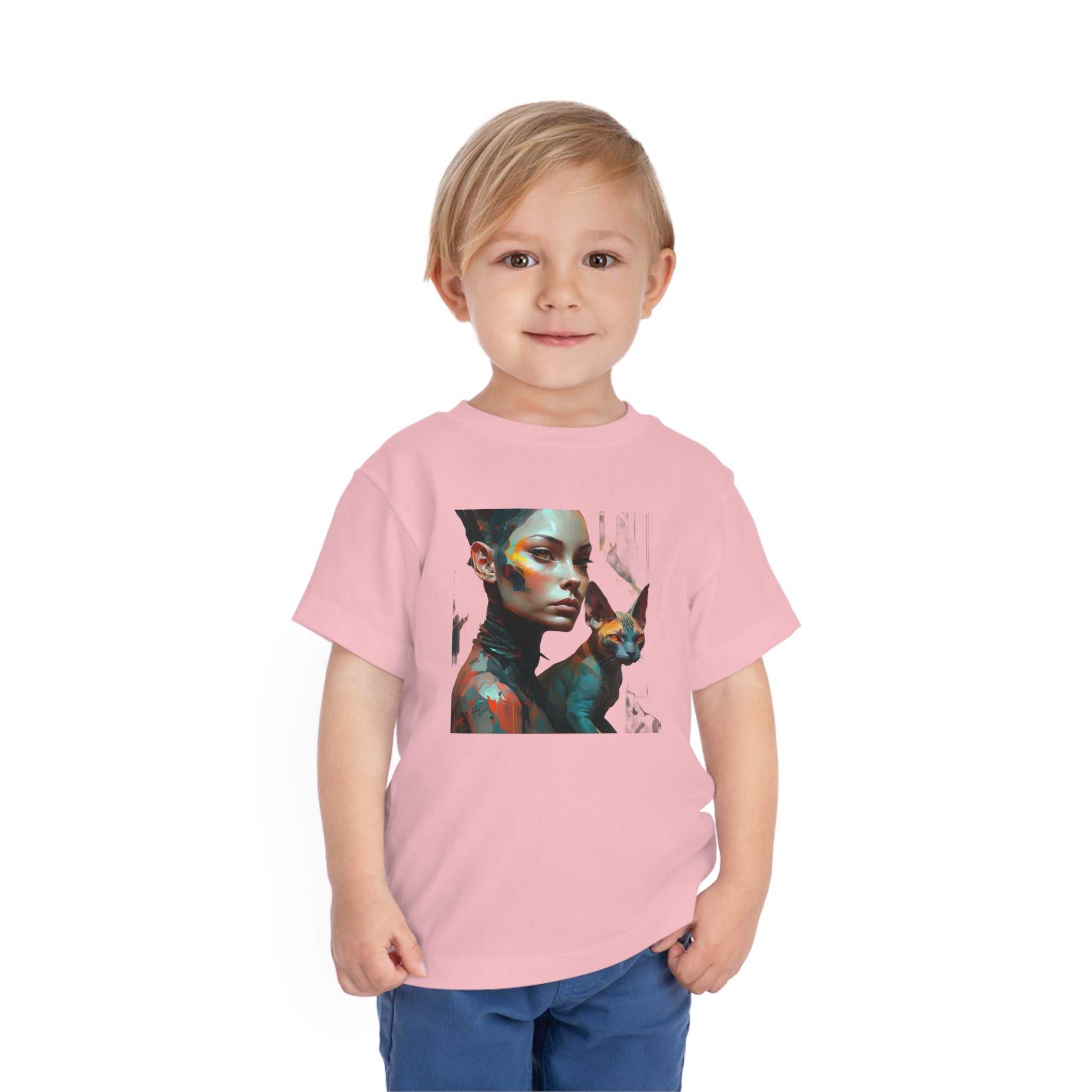 Sphynx cat Lifestyle Kids Animal T-Shirt red