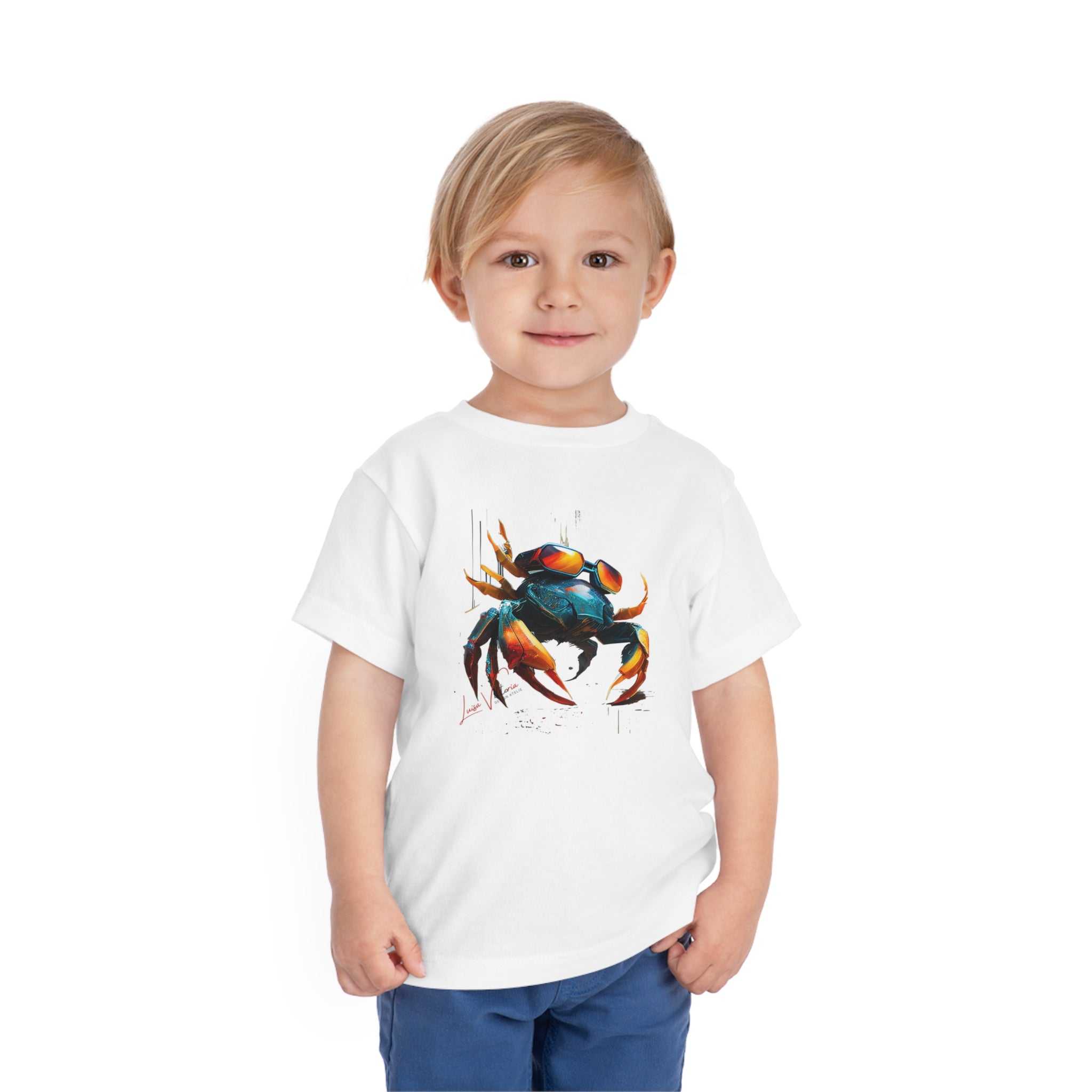 Crab Lifestyle Kids Animal T-Shirt white