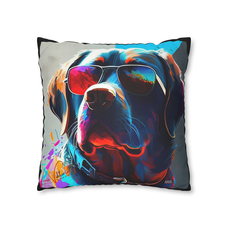 Pillow Case black, Labrador Retrievers, Animal Art, Desing gift, by Luisa Viktoria