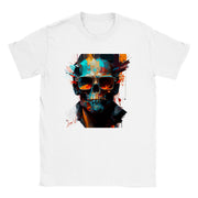 Unisex Trend Art Design T-Shirt. Skull with glasses.Luisa Viktoria