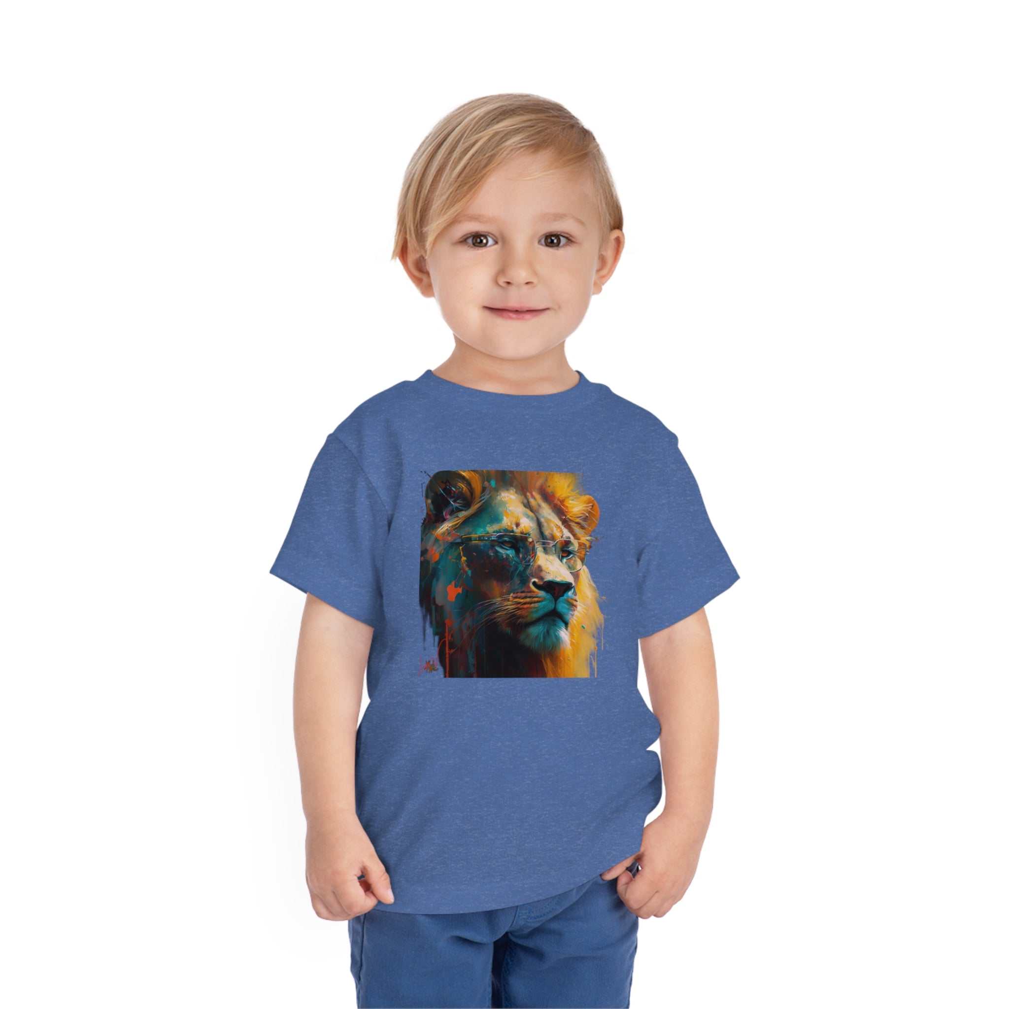 Lion Lifestyle Kids Animal T-Shirt blue