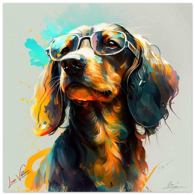 Dachshund luxury wall art decor unique gift Luisa-Viktoria
