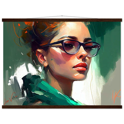 Woman in Italy Luxury Poster with rails by Luisa Viktoria